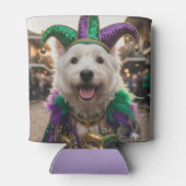Rafraîchisseur Pour Canette Mardi Gras Dog Jester Costume (Dos)