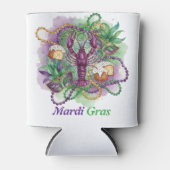 Rafraîchisseur Pour Canette Mardi Gras Watercolor Celebration  (Devant)