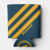 Rafraîchisseur Pour Canette Marée rétroéclairée trois bandes avec nom (Dos)