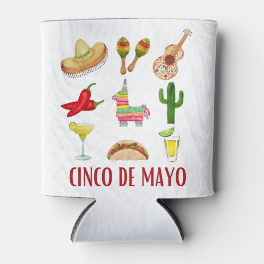 Rafraîchisseur Pour Canette Margarita Et Bow Coquette Cinco De Mayo (Devant)