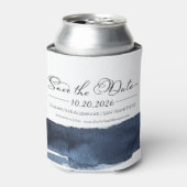 Rafraîchisseur Pour Canette Mariage Abstrait Enregistrer la date Invitations | (Can devant)