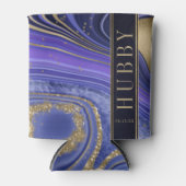 Rafraîchisseur Pour Canette Mariage Abstrait Hubby Midnight ID827 (Devant)