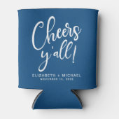 Rafraîchisseur Pour Canette Mariage bleu (Devant)