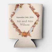 Rafraîchisseur Pour Canette Mariage BOHO Orange Automne Moderne (Devant)