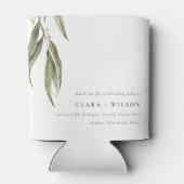 Rafraîchisseur Pour Canette Mariage botanique simple d'Eucalyptus (Dos)