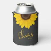 Rafraîchisseur Pour Canette mariage campagnard de tournesol de tableau rustiqu (Can Dos)