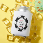 Rafraîchisseur Pour Canette Mariage Casino Poker Chip Black White Vegas<br><div class="desc">Éblouissez les invités mariages avec ces jetons de poker noir et blanc personnalisées amusants peuvent refroidir! Cela ferait aussi un grand plaisir de rapporter la faveur.</div>