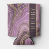 Rafraîchisseur Pour Canette Mariage d'âge Abstrait Hubby Mauve ID827 (Devant)