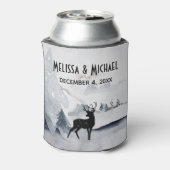 Rafraîchisseur Pour Canette Mariage d'aquarelle gris-rustique (Can Dos)