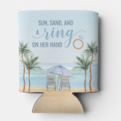 Rafraîchisseur Pour Canette Mariage de plage personnalisé peut refroidir (Dos)