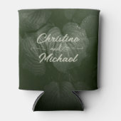 Rafraîchisseur Pour Canette Mariage de printemps à la feuille verte (Devant)