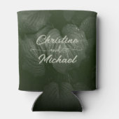 Rafraîchisseur Pour Canette Mariage de printemps à la feuille verte (Dos)