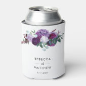 Rafraîchisseur Pour Canette Mariage de script d'aquarelle florale (Can devant)