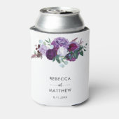 Rafraîchisseur Pour Canette Mariage de script d'aquarelle florale (Can Dos)