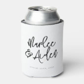 Rafraîchisseur Pour Canette Mariage décontracté manuscrit personnalisé (Can devant)