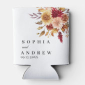 Rafraîchisseur Pour Canette Mariage des fleurs d'automne (Dos)