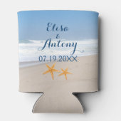 Rafraîchisseur Pour Canette Mariage d'été de la paire de Starfish (Dos)