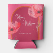 Rafraîchisseur Pour Canette Mariage d'été rose moderne (Devant)