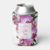 Rafraîchisseur Pour Canette Mariage d'orchidées florales (Can devant)