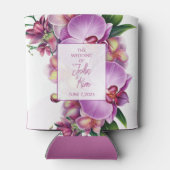 Rafraîchisseur Pour Canette Mariage d'orchidées florales (Dos)