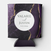 Rafraîchisseur Pour Canette Mariage en pierre d'agate violet peut refroidir (Devant)