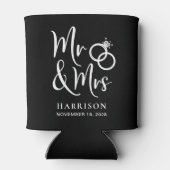 Rafraîchisseur Pour Canette Mariage Faveur M. et Mme Black (Dos)