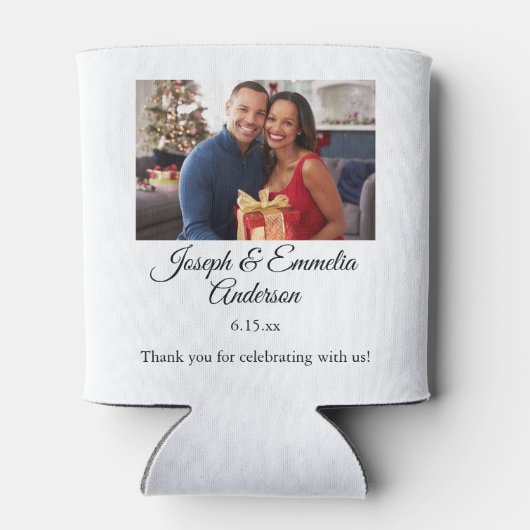 Rafraîchisseur Pour Canette Mariage Faveur photo peut refroidir Couple photo, (Dos)