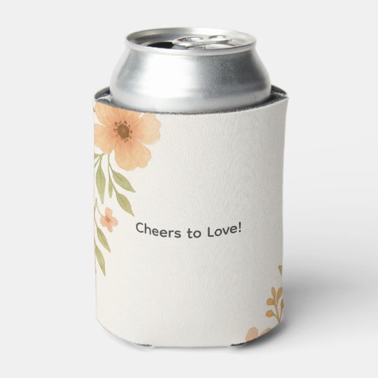 Rafraîchisseur Pour Canette Mariage Fleur sauvage rustique peut refroidir (Can devant)