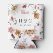 Rafraîchisseur Pour Canette Mariage floral (Devant)