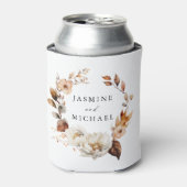 Rafraîchisseur Pour Canette Mariage floral rustique d'automne (Can devant)