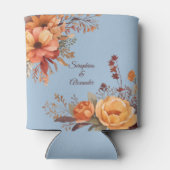 Rafraîchisseur Pour Canette Mariage floral rustique de l'automne (Dos)