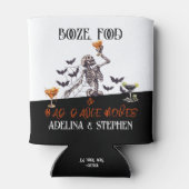 Rafraîchisseur Pour Canette Mariage gothique Squelette Booze nourriture Mauvai (Dos)