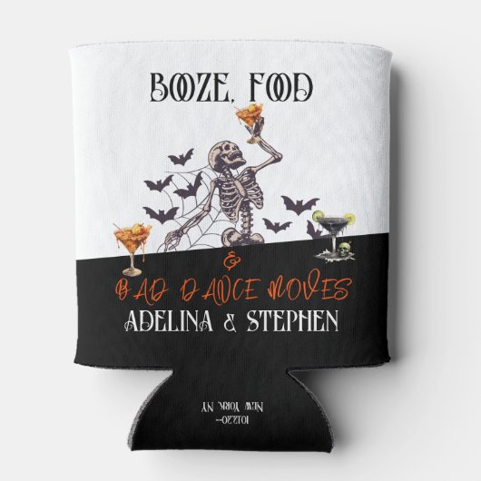 Rafraîchisseur Pour Canette Mariage gothique Squelette Booze nourriture Mauvai (Dos)