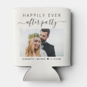 Rafraîchisseur Pour Canette Mariage Heureusement Jamais après la crème photo d (Dos)