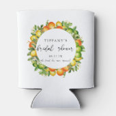 Rafraîchisseur Pour Canette Mariage Moderne d'Été Oranges Citron Citrus (Dos)