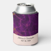 Rafraîchisseur Pour Canette Mariage moderne violet et or marbre Abstrait (Can Dos)