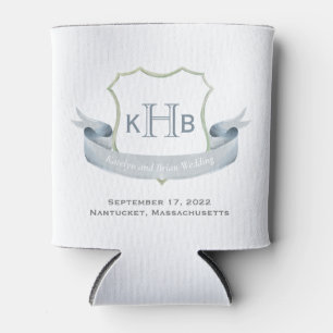 Rafraîchisseur Pour Canette Mariage Monogram Crest Logo Classic Can Cooler