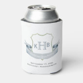 Rafraîchisseur Pour Canette Mariage Monogram Crest Logo Classic Can Cooler (Can Dos)