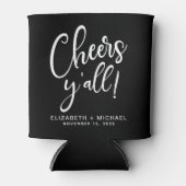 Rafraîchisseur Pour Canette Mariage noir (Devant)