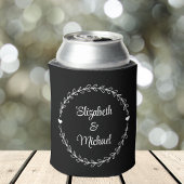 Rafraîchisseur Pour Canette Mariage noir Monogramme