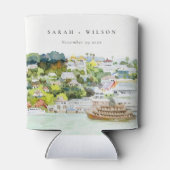 Rafraîchisseur Pour Canette Mariage paysager Elegant River Cruise Country (Dos)