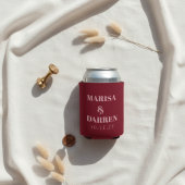 Rafraîchisseur Pour Canette Mariage personnalisé manuscrit rose Script