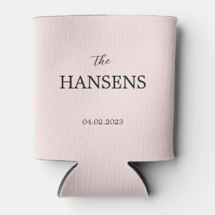 Rafraîchisseur Pour Canette Mariage Personnalisé Minimal Peut Rafraîchir, Fave