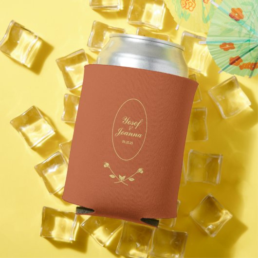 Rafraîchisseur Pour Canette Mariage Rose en terre cuite (Été in situ)