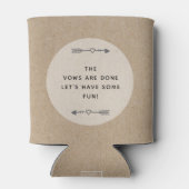 Rafraîchisseur Pour Canette Mariage rustique chic (Dos)