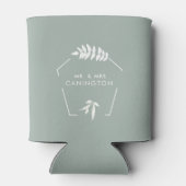 Rafraîchisseur Pour Canette Mariage Sage M. & Mme Can Cooler Favor (Dos)