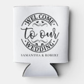 RAFRAÎCHISSEUR  POUR CANETTE MARIAGE SIMPLE ET BIENVENU (Devant)