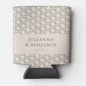 Rafraîchisseur Pour Canette Mariage sur mesure élégant noir blanc milieu du si (Devant)