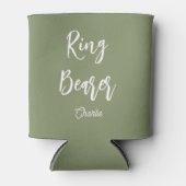 Rafraîchisseur Pour Canette Mariage vert Sage Bearer (Devant)