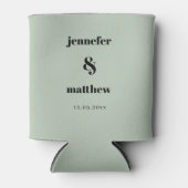 Rafraîchisseur Pour Canette Mariage vert Sage peut refroidir (Devant)
